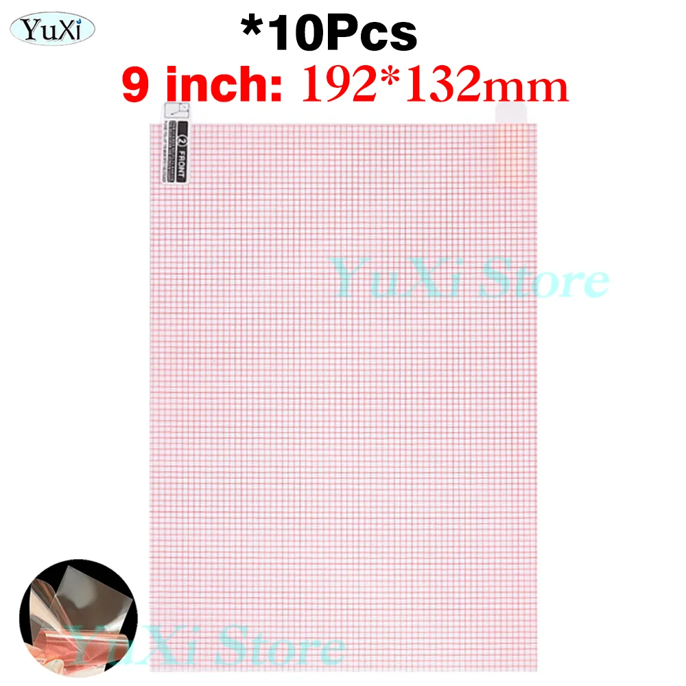 Universal HD Clear Screen Protector Film Set - 10 Pack Anti-Dust PET Films