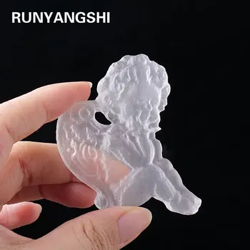 Selenite Angel Crystal Ornament 1