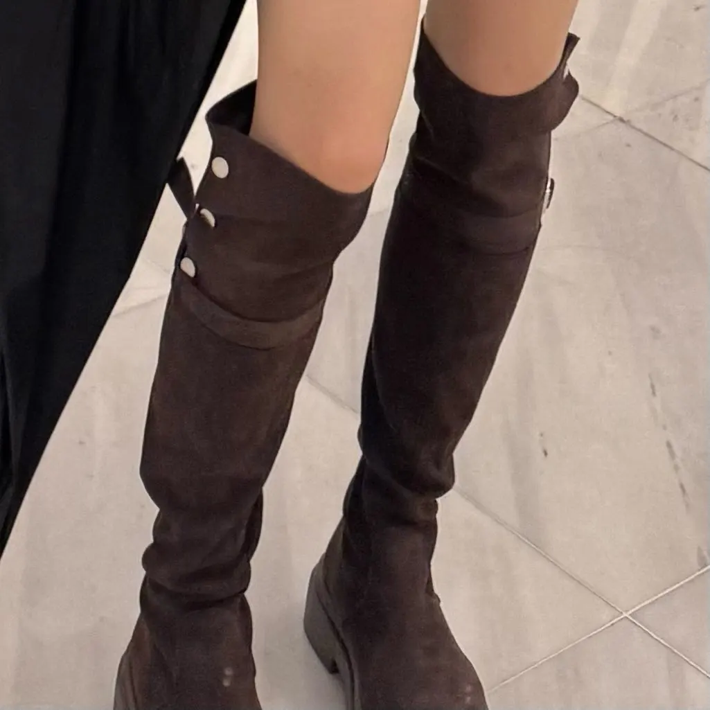 Bottes hautes Talon Épais Automne et Hiver