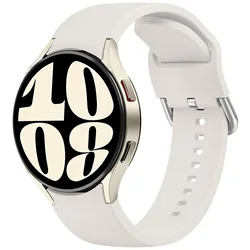 Seamless Silicone Smartwatch Strap and Band Bracelet for Galaxy watch 4 40mm (Star Light)