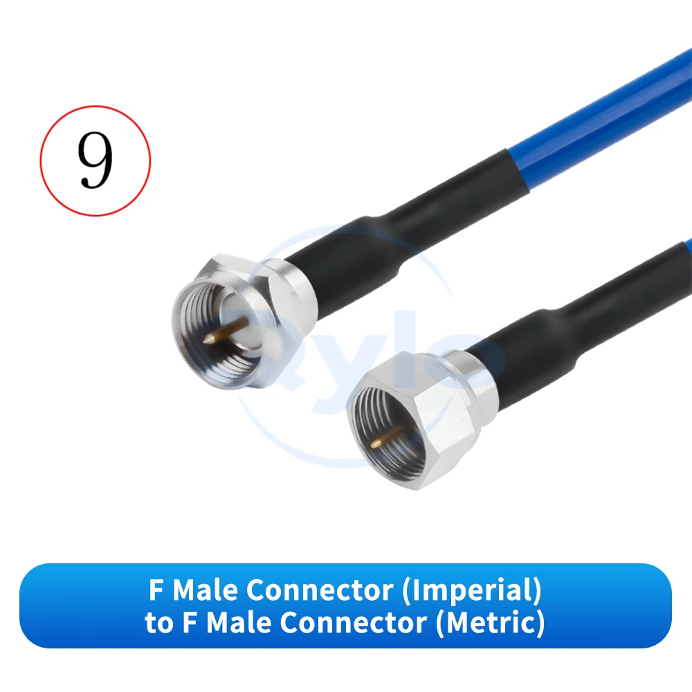 (1 Stück) QMA auf F-Typ HF-Testkabel RG142-PUR Hochflexibles Kabel QMA auf F-Typ Stecker/Buchse Hochfrequenzkabel QMA auf F-Kabel – Detail 11