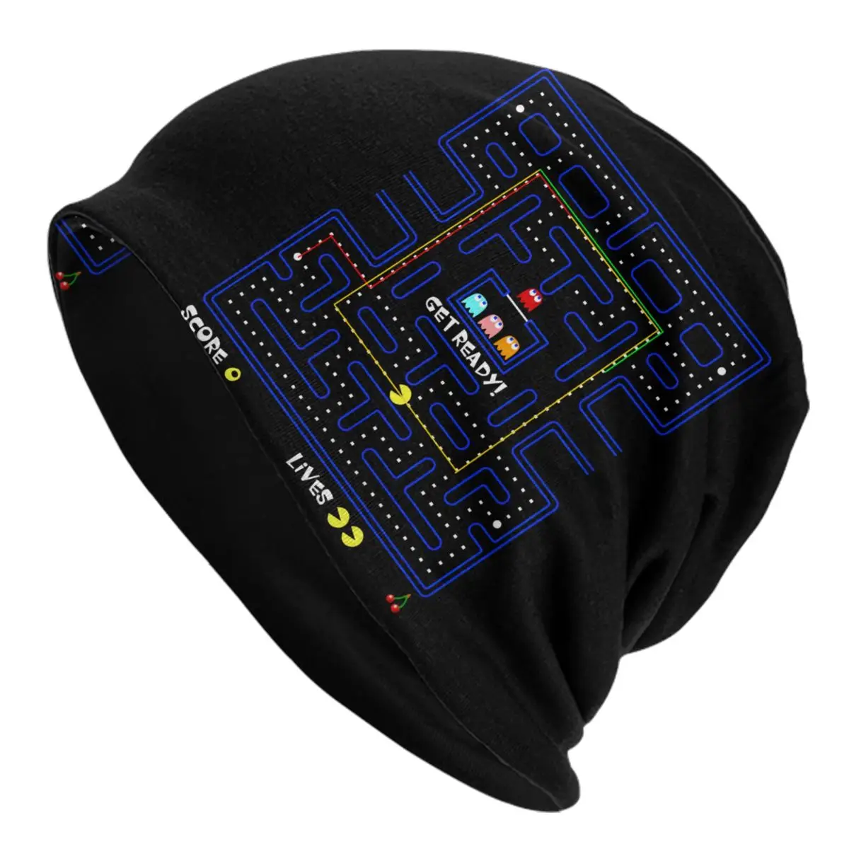 

Classic Video Arcade Game Collage Skullies Beanies Caps Unisex Winter Warm Knitted Hat Women Men Adult Bonnet Hats Ski Cap