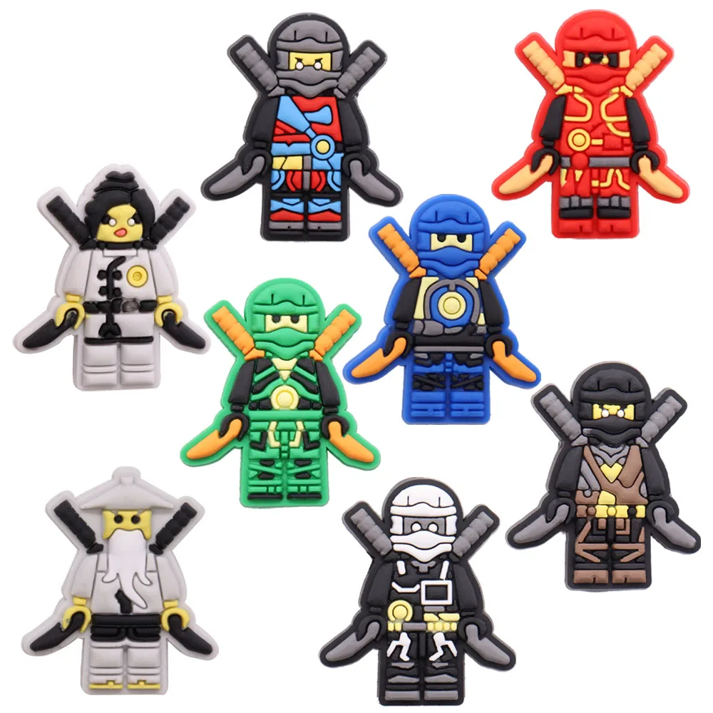 

Single Sale 1PCS PVC Cute Cartoon Croc Jibz Buckle Kawaii Japan Anime Character Croc Charms Accessories Decorations Kid Gift