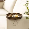 Natural Wooden Sofa Armrest Clip Tray Sofa Arm Clip Table Handrail Pallet Table Suitable for Fast Food Drink Sofa Side Table 5