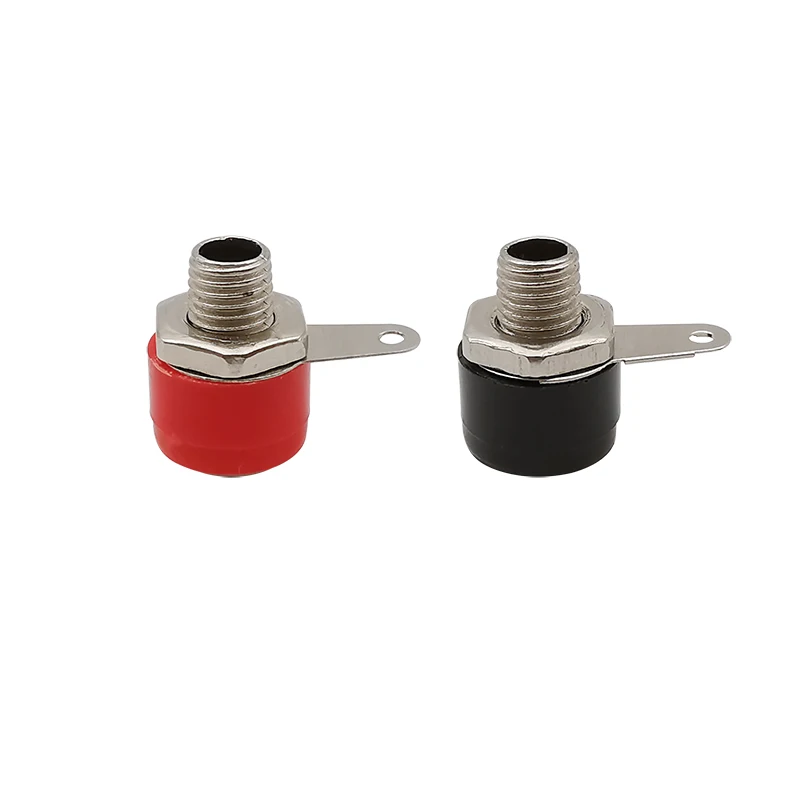 Banana Plugs 25Pcs 5 Color 4mm Binding Post Test Connector Female Socket Plug Jack Adapter DIY