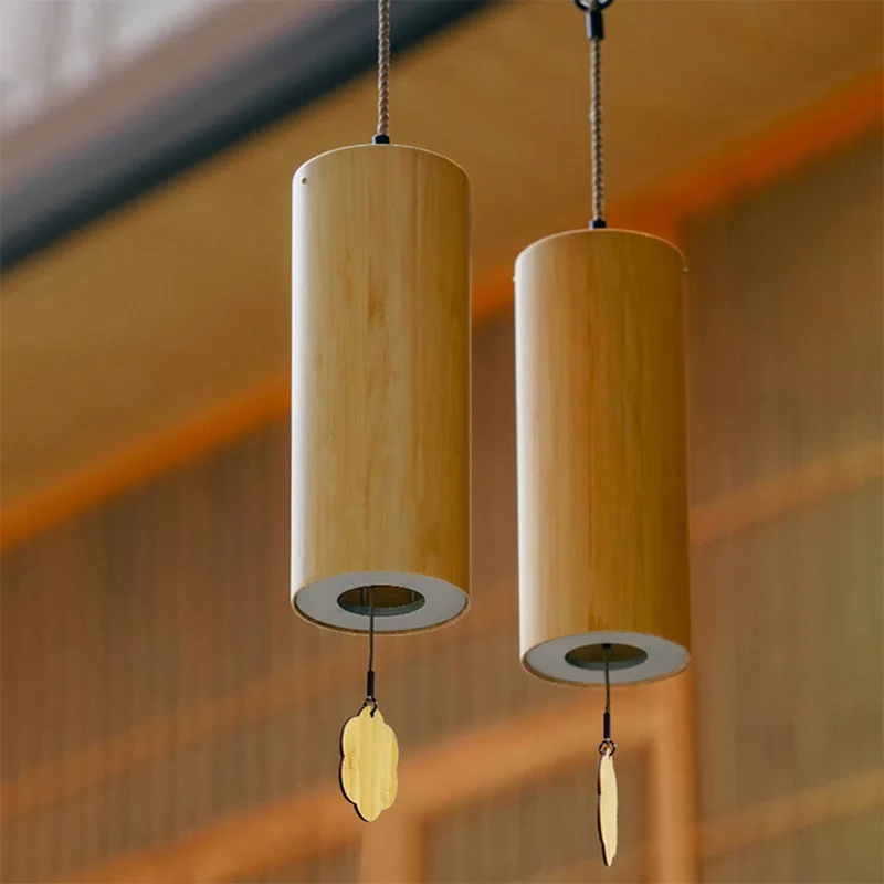 Enhanced Bamboo Wind Chime for Outdoor Zen Meditation and Garden Ambiance