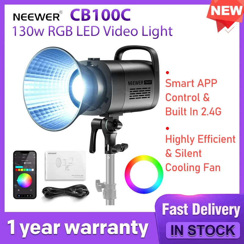 MS60C Review NEEWER FS150 LED Light – 130W Studio Beast With App