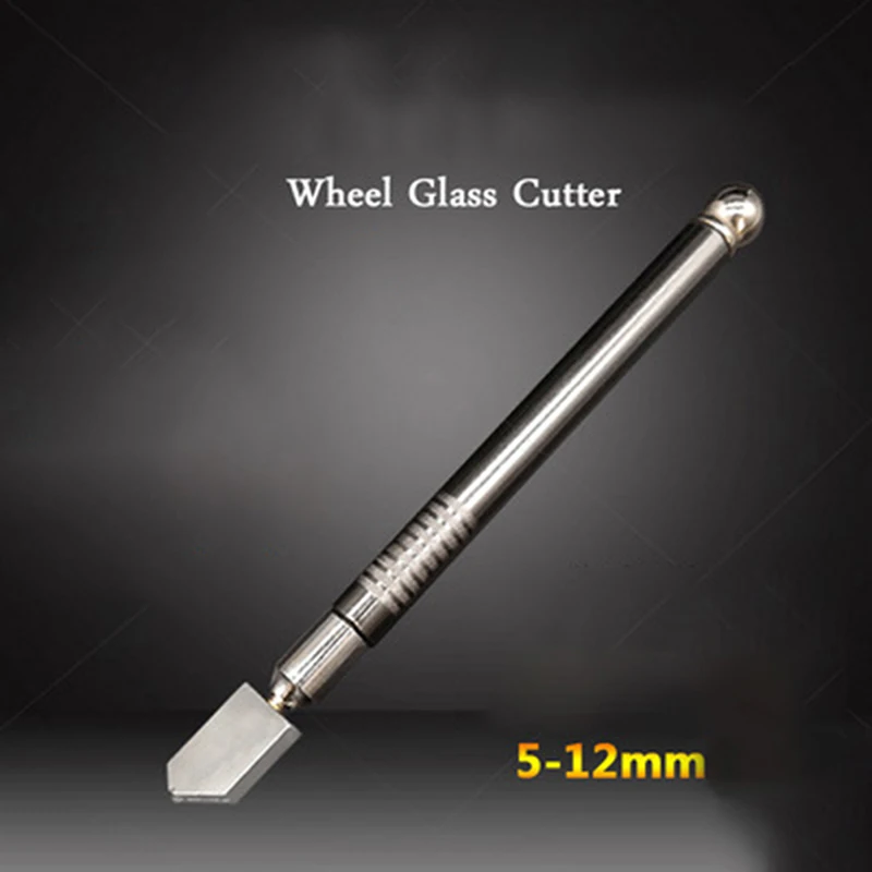 

Professional Oil Feed Glass Cutter Diamond Antislip Metal Handle Cutting Tools