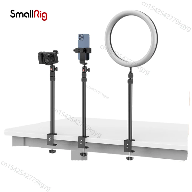 SmallRig Camera Desk Mount Table Stand with 1/4 Ball Head13 35.4 Adjustable  Light Stand Tabletop