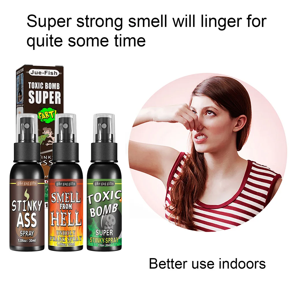 30ML Liquid Fart Spray Can Stink Bomb Ass-Smelly Stinky Gas Crap Gag Prank Non Toxic Smells Novelties Toy Joke Party Supplies fart spray toy fart spray