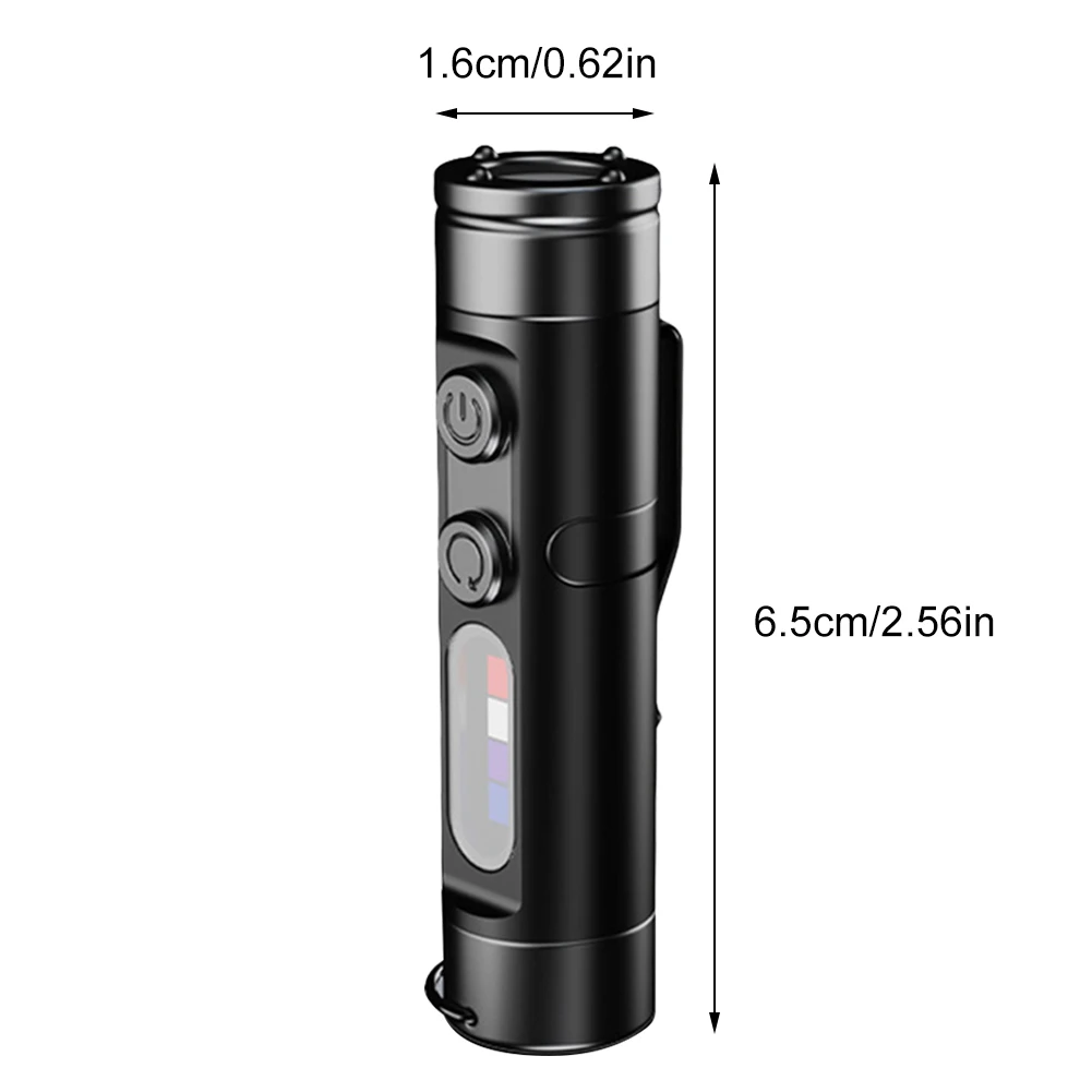 Rechargeable LED Tactical Torch Waterproof Mini Pocket Torch with 3 Modes LED Tactical Flashlight for Camping Outdoor and Hiking