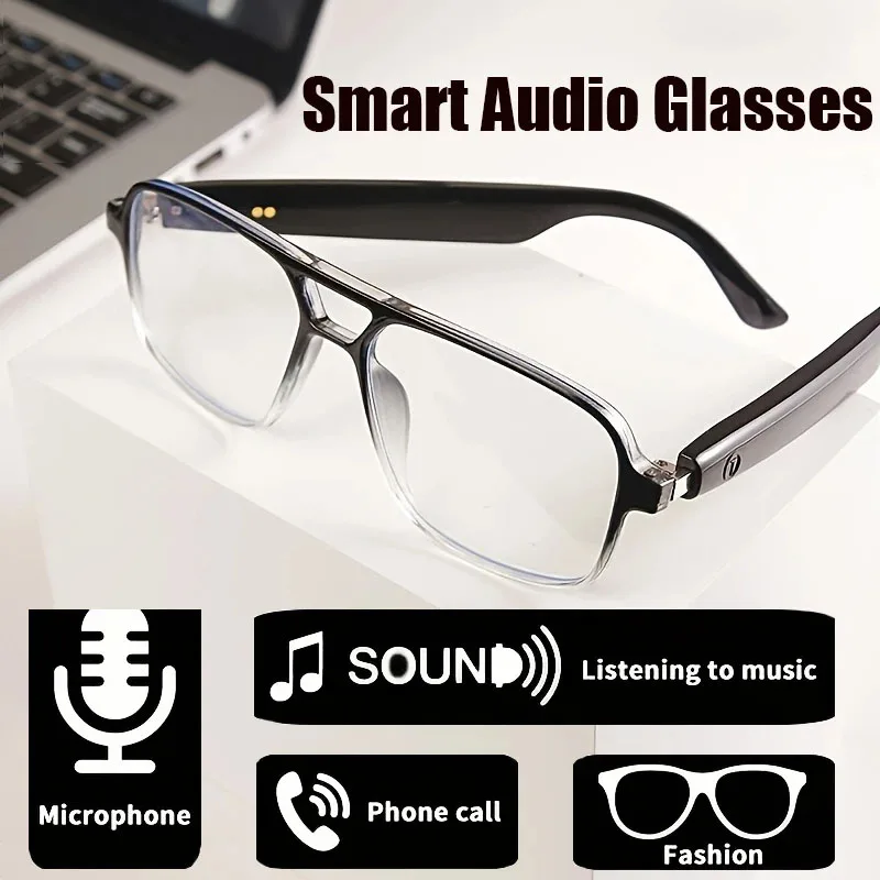 Bluetooth Smart Glasses With Open Ear Sound - Anti Blue Light Audio ...