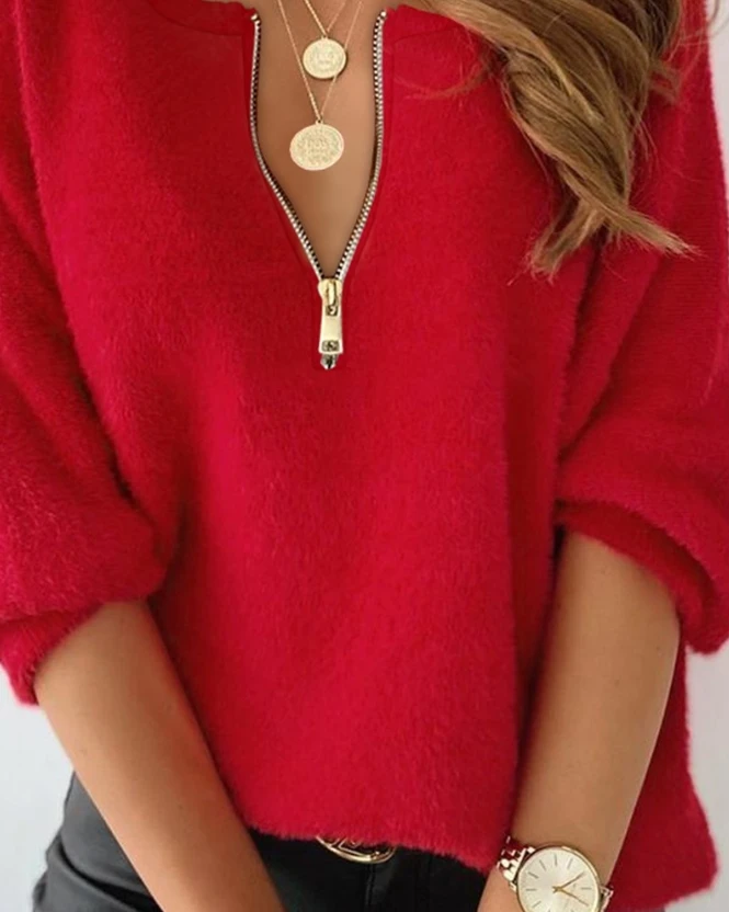 Рисунок 3 - Женская блузка на молнии с длинным