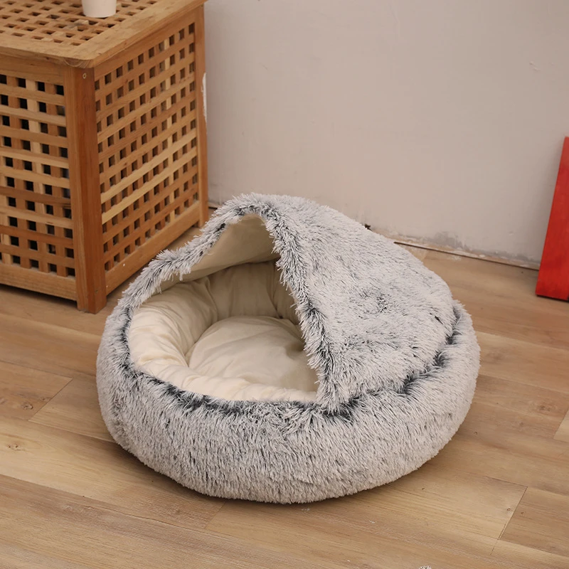 Super Cat Bed Warm Sleeping Cat Nest Soft Long Pluh Best Pet Dog Bed For Dogs Basket Cushion Cat