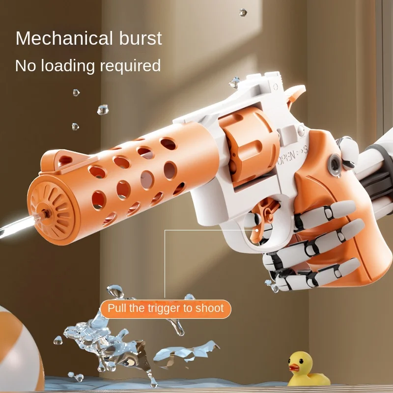 Children's Left Wheel Water Gun Toy New Water Spray Squeezing Battle Divine Tool with Long Range Shooting for Men and Girl