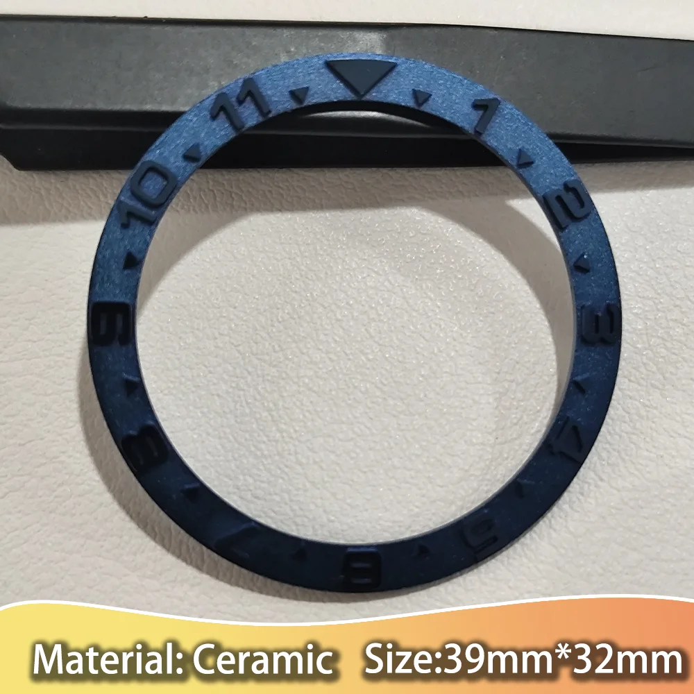 Multicolor Ceramic Bezel Ring for Men's Watch - 39mm x 32mm