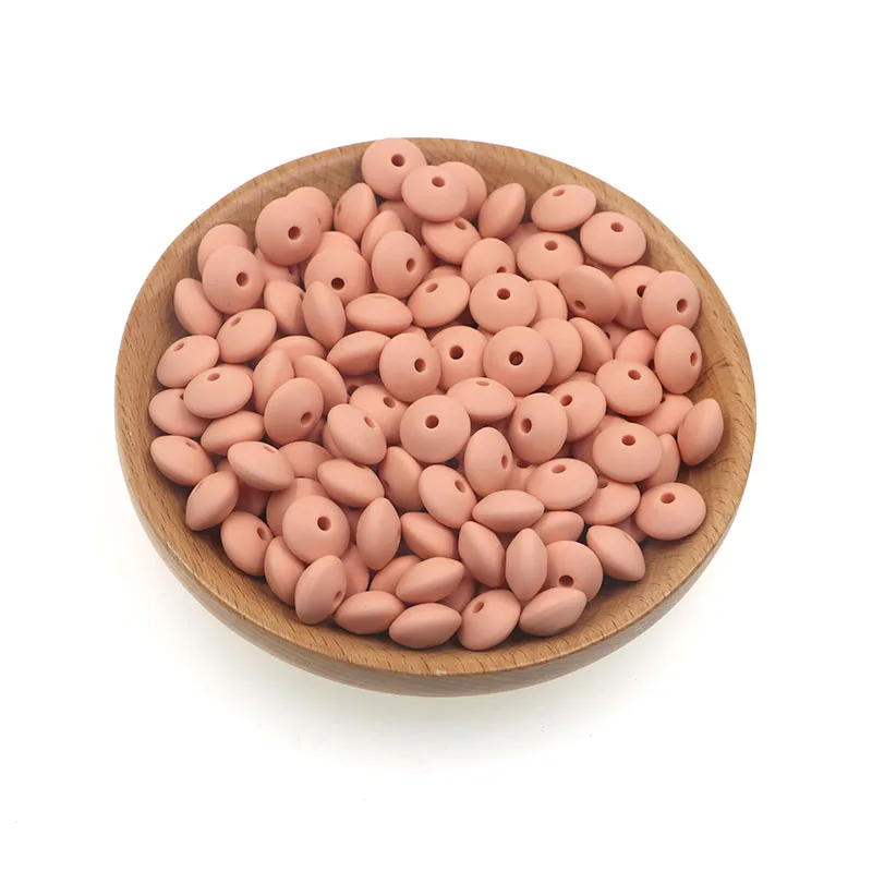 Silicone Lentil Spacer Beads for DIY Accessories (12mm, Multiple Quantities Available)
