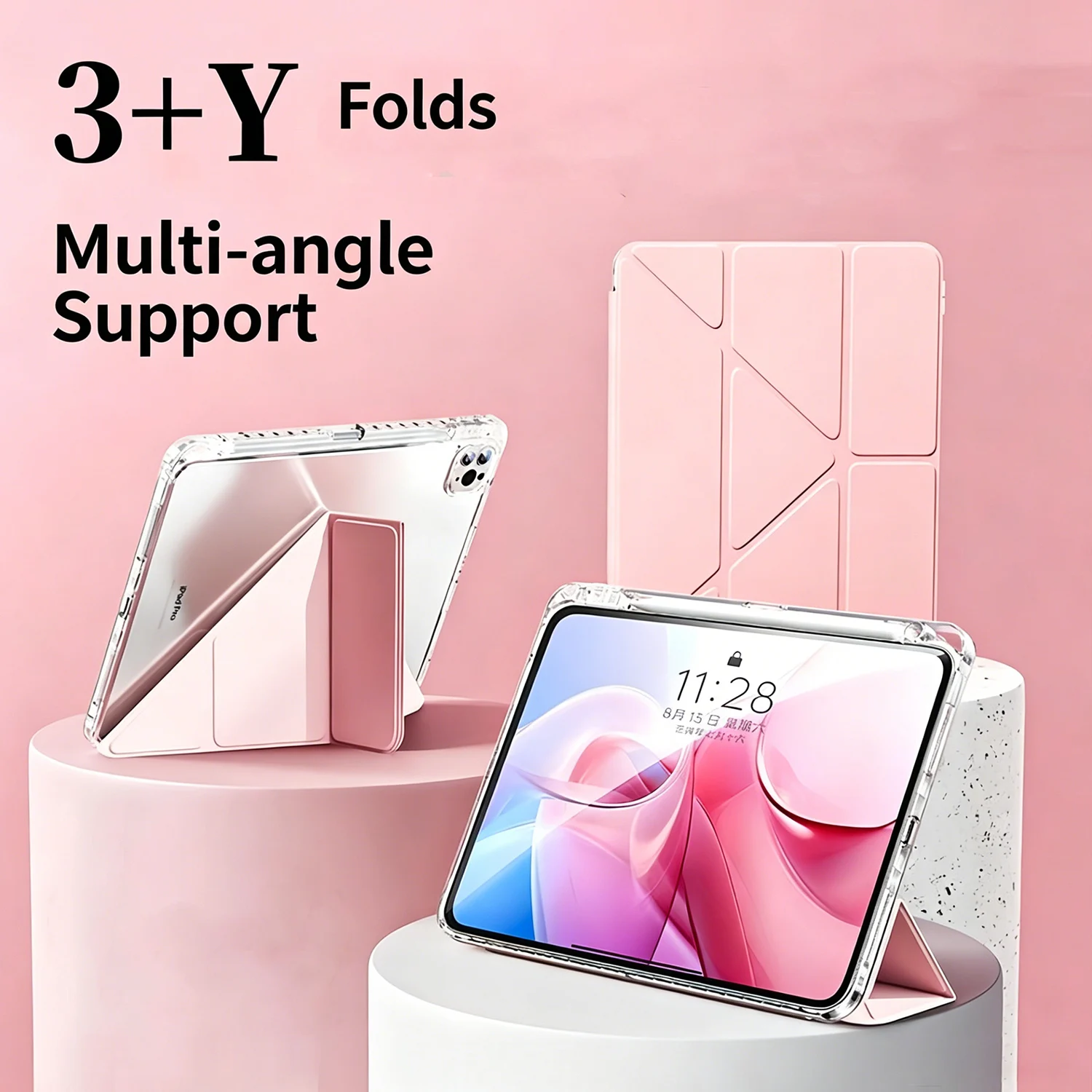 Smart Cover Tablet Case for Apple iPad Air, Pro, and Mini Series