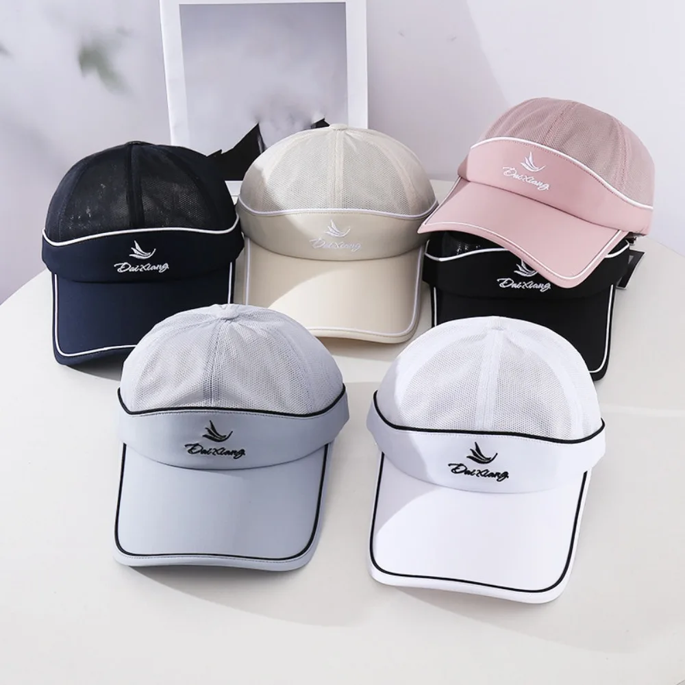 사이클링 모자 메쉬 탑 클라이밍 모자 빠른 건조 통기성 야구 메쉬 캡 조절 가능한 선 바이저 러닝 캡 남성 여성