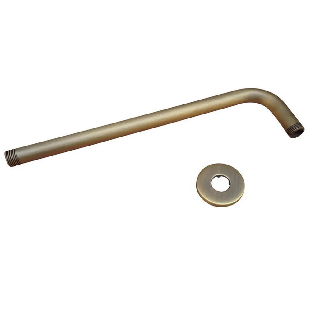 Retro Antique Brass ท่อต่อ - 12 "ยาวผนัง - ฝักบัวอาบน้ำห้องน้ำอุปกรณ์เสริม (มาตรฐาน 1/2 ") msh104 1