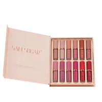 SAM SUGAR – ensemble de rouges à lèvres 12 couleurs, brillant à lèvres liquide velours mat, maquillage pour femmes, longue durée, imperméable, cadeau de noël 5