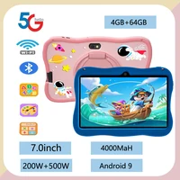 Sauenaneo Global New Original 7.0-inch Kids Tablet Android Children's Game Education Tablet 4GB RAM 64GB ROM 4000mAh Battery 1