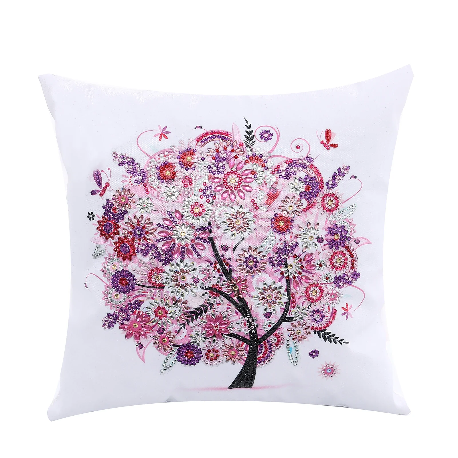 DIY Diamond Painting Pillow Case Crystal Rhinestones Replacement Cushion Case Flowers Diamond Art Pillows Covers 1pc/Set