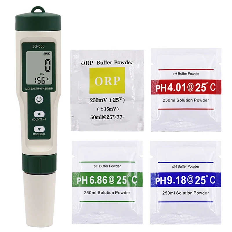 

10 In 1 Water Quality Tester PH/TDS/EC/SALT/TEMP/S.G/ORP/H2/Fertile/Resistivity Tester Pen For Aquarium Swimming Pool