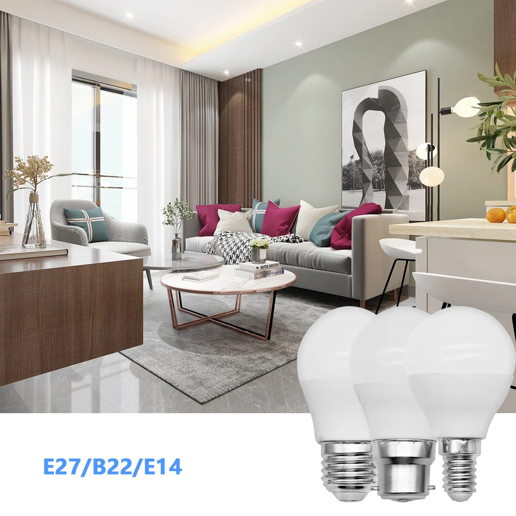 LED 저전압 AC DC 12V 24V 36V 48V 전구, 3W 5W 10W, 스트로브 없음, 슈퍼 브라이트 E27 B22, 태양 전지 전구에 적합, 1-10 개