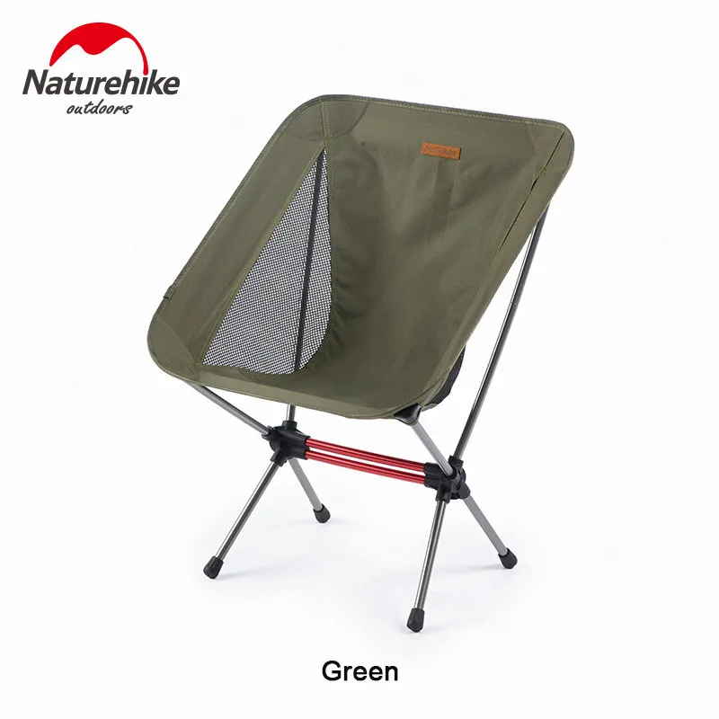 

Naturehike New outdoor folding chairs recreational beach Camping Fishing Aluminum Alloy Moon Chair