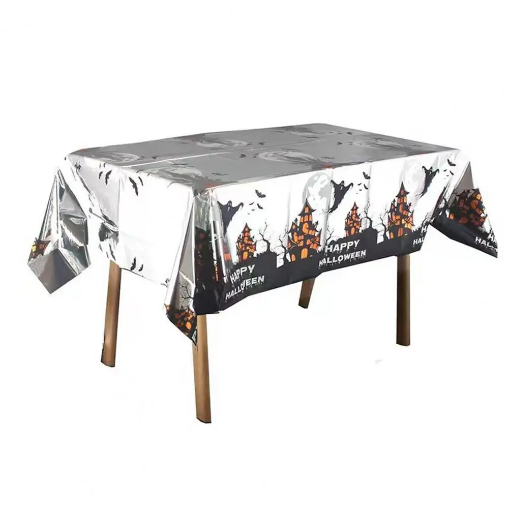 

Halloween Tablecloth Pumpkin Print Disposable Table Cover Tablecloth Decoration 2023 Party