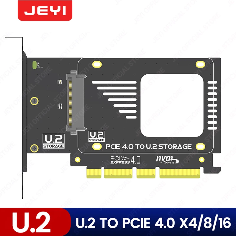 JEYI U.2 to PCIe 4.0 Adapter, NVMe 2.5