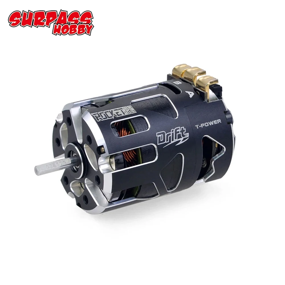 Surpass Hobby Rocket 540 V5R 2-Pole Sensored Brushless Motor 3.175mm Shaft Dual Sensor Port For 1/10 1:10 Drafting Racing Car