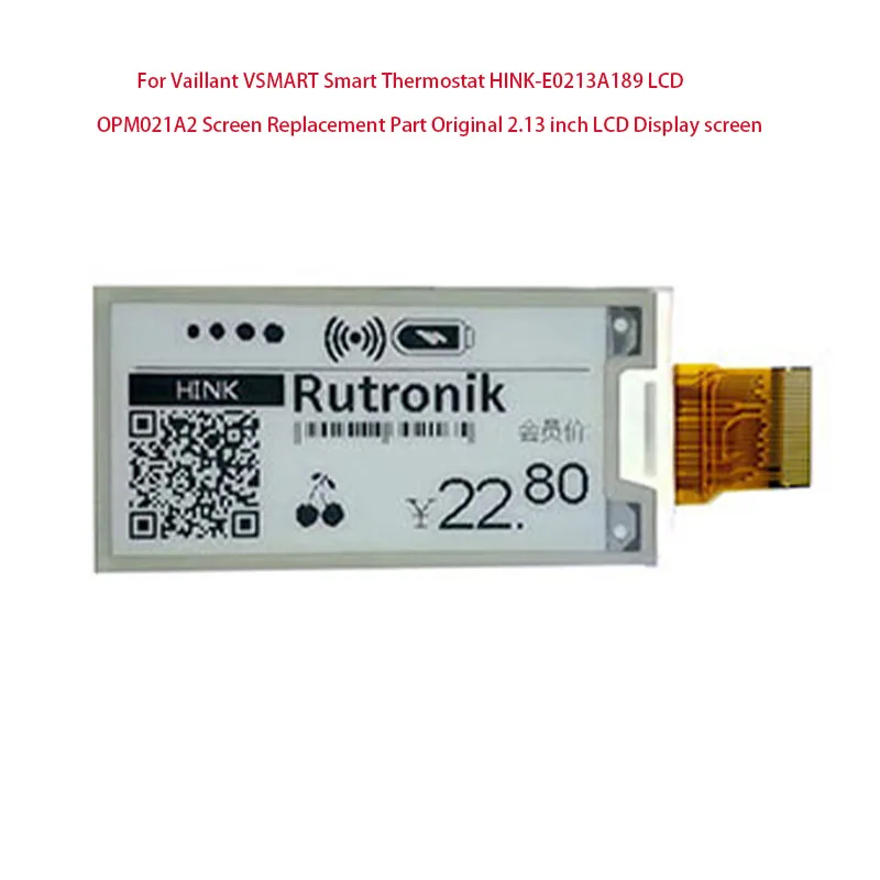 For Vaillant VSMART Smart Thermostat HINK-E0213A189 LCD OPM021A2 Screen  Replacement Part Original 2.13 inch LCD Display screen - AliExpress