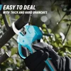 Electric Pruning Shears Professional Cordless Electric Pruning Battery Powered Tree Branch Pruner Electric Garden Scissors 6