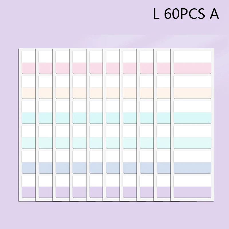 60/120/240 шт. Різнокольорові липкі перезаписувані індексні вкладки Прапорці для сторінок Книжкові маркери Нотатки для читання