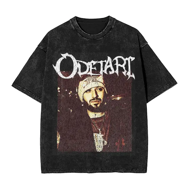 HOODHOOD ♥ Vintage typography overfit t-shirt/追跡付 Vintage Grunge Style Odetari T Shirts Hip Hop Washed Cotton