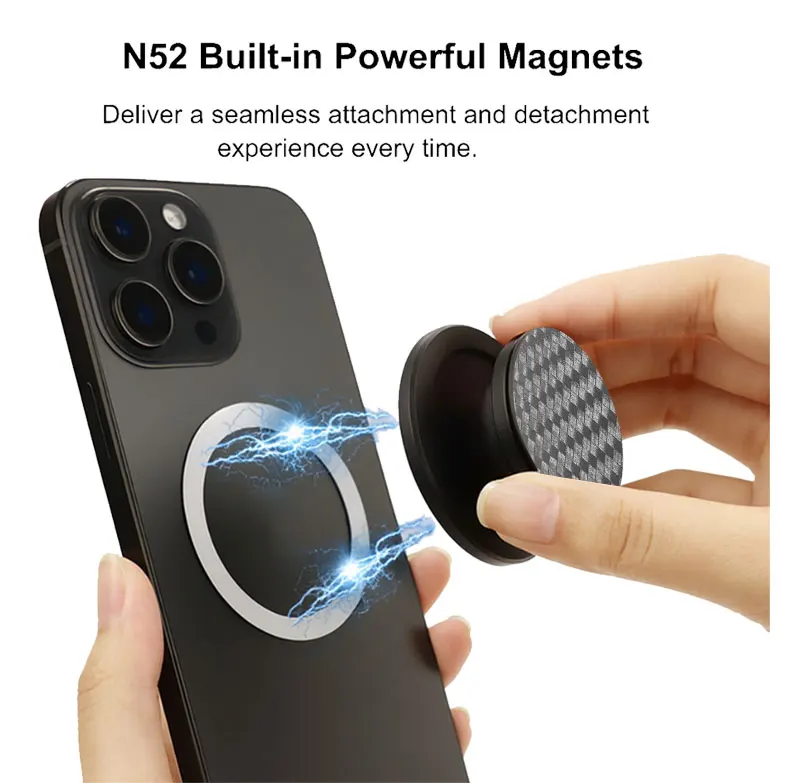 Carbonite Weave Magnetic Phone Grip and Holder