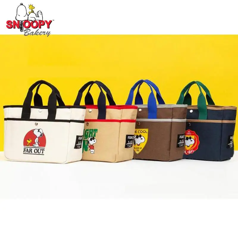 

Kawaii Snoopy Cartoon Cute Handbag Large Capacity Casual Canvas Bag Single Shoulder Bag Crossbody Bag Travel Tote Bag