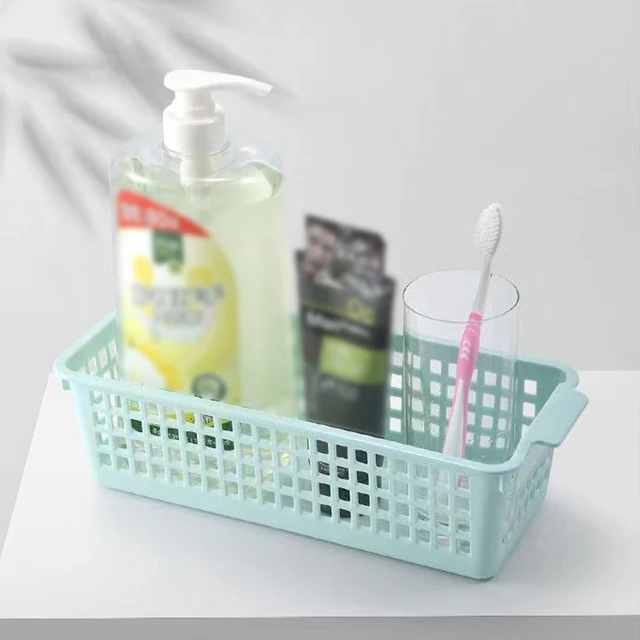 Plastic Desktop Miscellaneous Storage Box Bathroom Storage Basket Kitchen  Vegetables Fruits Storage Storage Organization Box - AliExpress