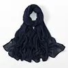 Nouveau Hijabs musulmans pour femmes écharpe mince châles unis Femme Musulman doux Viscose rayonne foulard islamique Turban bandeau 190x85 cm