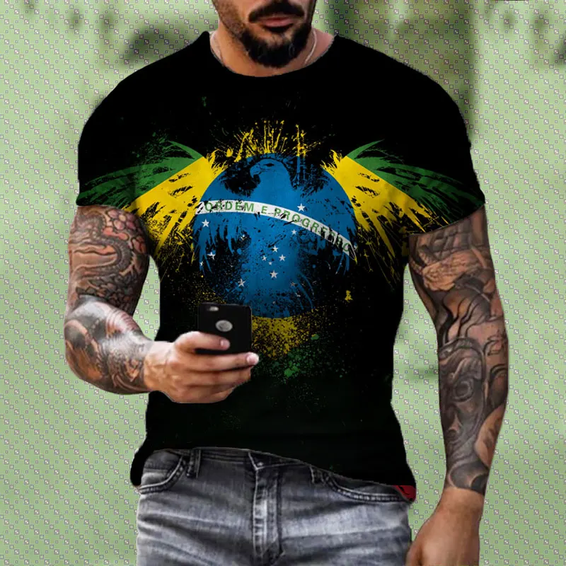 

Summer Male Black T-shirt 3d Print Short Sleeve Tops Street Tees Graphic 2023 T Shirts Oversized Tee Men O-Neck Clothing 6XL