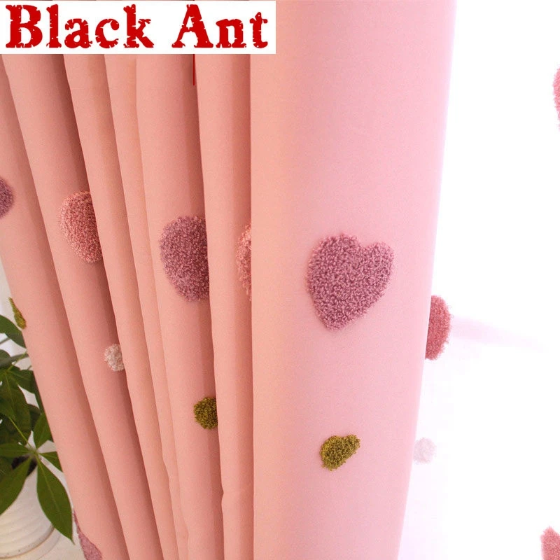 Pink Blackout Curtains Nursery Bedroom Children Pink Curtains