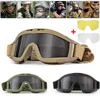 Tactical Goggles Mountaineering Shooting Sunglasses Windproof Sand Control Motocross CS Glasses 3 Lenses Replaceable Motorcycle 1