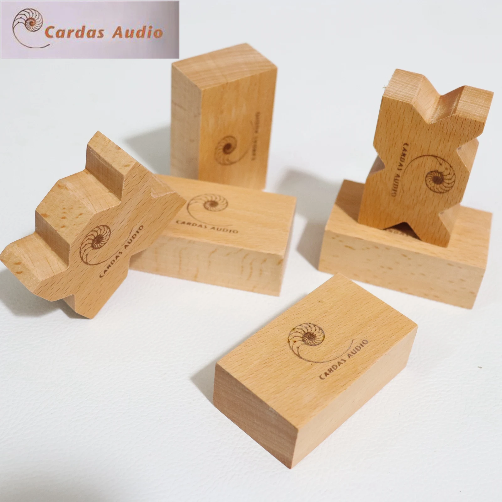 CARDAS Myrtle Wood Blocks solid wood golden ratio audio wire rack CD amplifier speaker shock absorber foot pad