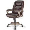 Tresswell Bonded Leather High-Back Chair, Brown/Champagne 5