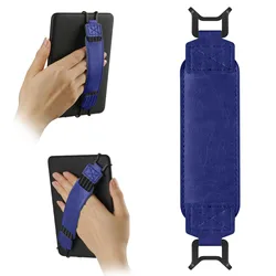 Universal Anti - Drop Finger Grip Strap for Tablets and E - Readers, Safety Hand Holder and Protective Cover (Purple strap)