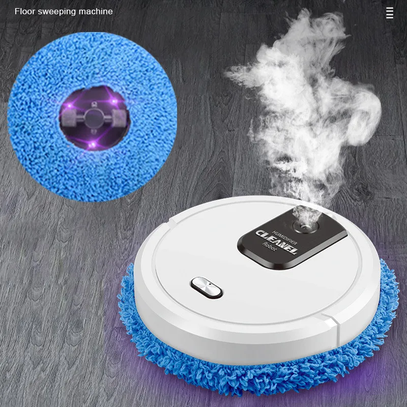 ECHOME Mopping Robot Humidifying Sweeping Robot Automatic Electric Floor Washing Machine USB Charging Home Appliance Cleaning