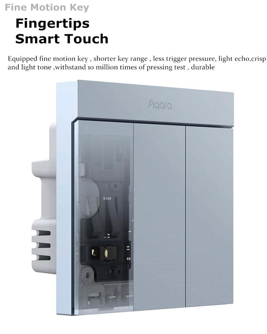 Original Smart Wall Switch H1M Zigbee 3.0 Neutral MARS-Tech 6 Colors Wireless K