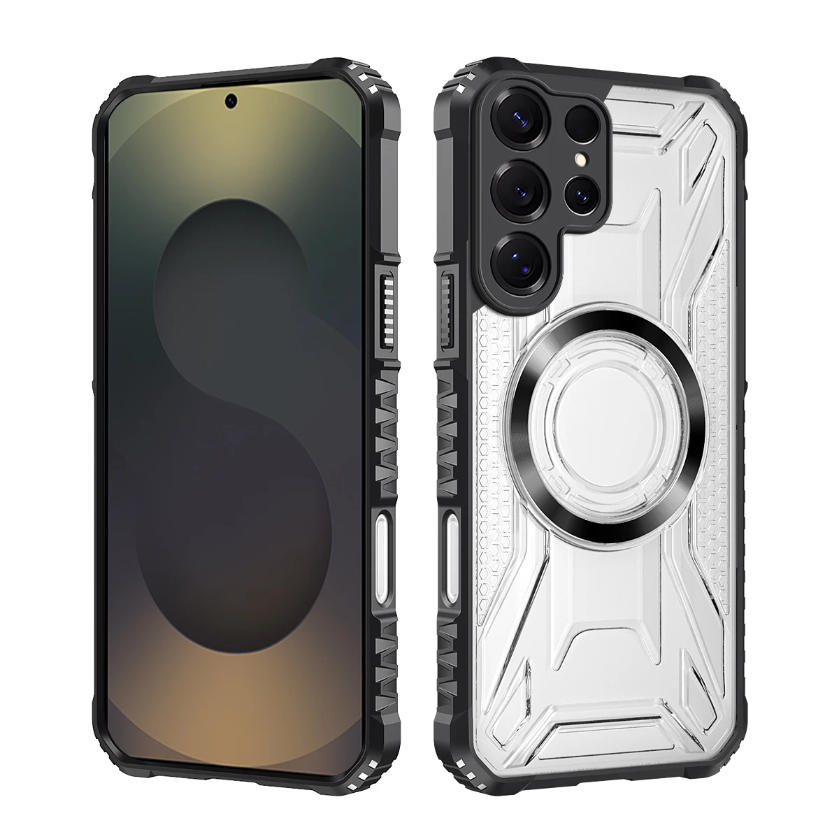 Magnetic Shockproof Anti-Slip Clear Case with MagSafe and All-Round Camera Protection